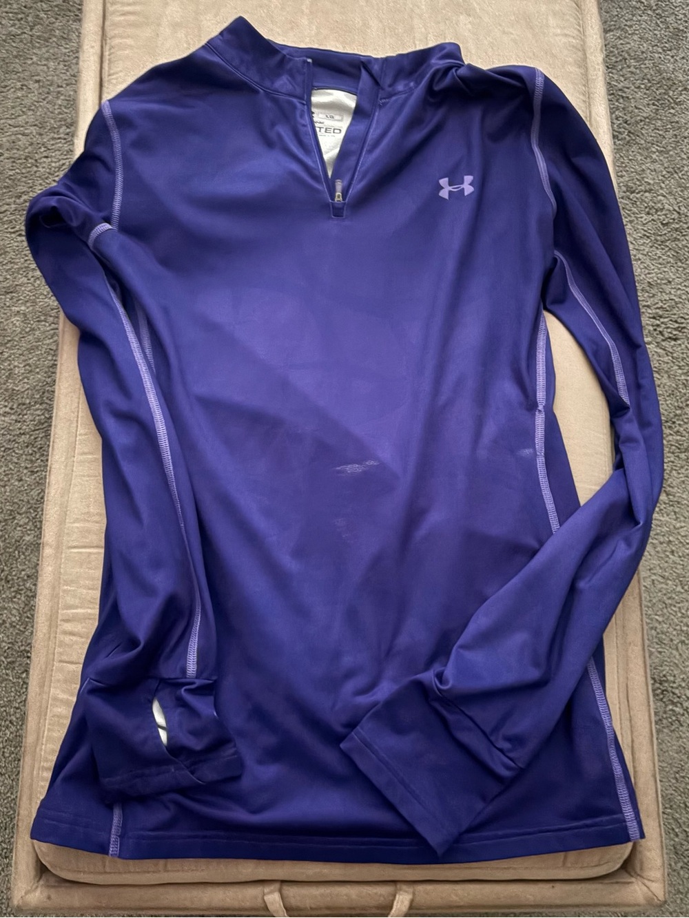 Under Armour Purple Quarter-Zip Athletic Top